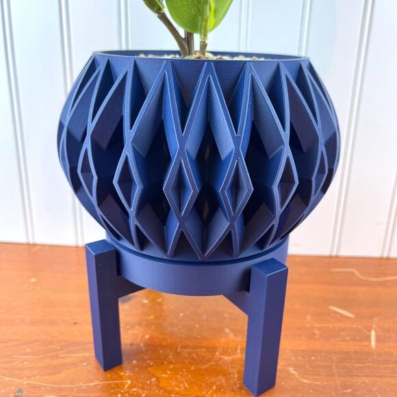 Orik Planter Pot w/ Drainage Hole and Drip Tray, Houseplants - Picture 2 of 10